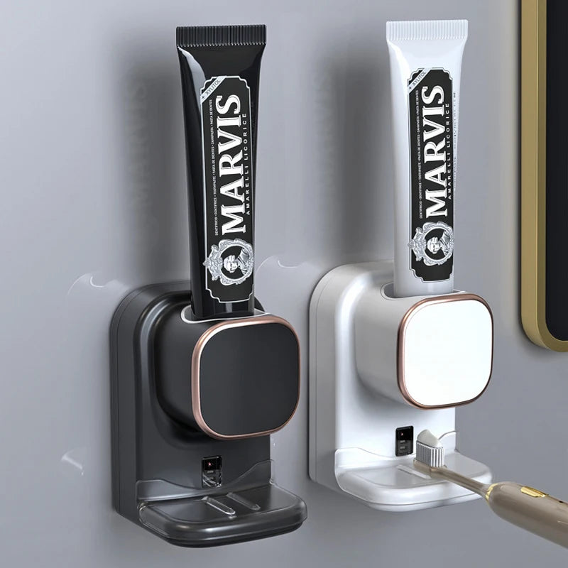 Bathroom Wall Mounted Automatic Electric Toothpaste Dispenser for Kids and Adults