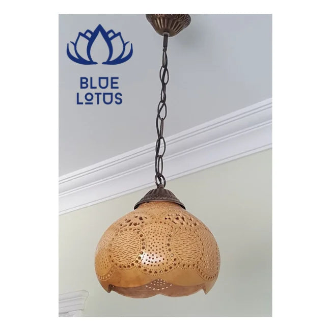 HOT SELLING Hand-Carved Gourd Lanterns: A Touch of Nature's Glow. HIGH QUALITY & Easily AVAILABLE - BLUE LOTUS