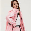 Skin-friendly Knitting PVC Fabric  Waterproof Jacket Pants Raincoat Suits  Motorcycle with Customized logo