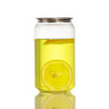 Custom PET Transparent Soft Soda Drink Plastic Can With Easy Open End