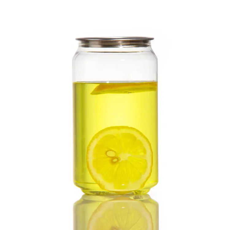 Custom PET Transparent Soft Soda Drink Plastic Can With Easy Open End