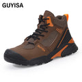 GUYISA Classic Series Safety Rubber Sole Microfiber Upper Steel Toe Safety Shoes Customized Safety Shoes