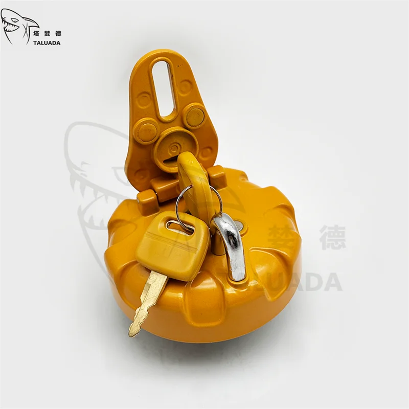 TALUADA Excavator Parts for  R200 Fuel Tank Cover  R210-5 R210-7 Anti-theft Diesel Tank Cover