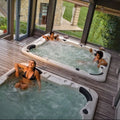 Sunrans Hot Selling 7 Person Acrylic Massage Hot Tube whirlpool Balboa Hot Tub Spa Outdoor with 103pcs Air-jets