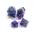 Custom Black Skull Sharp Resin Cthulhu's Calling Game Dice Polyhedral/Polyhedron Liquid Core Customizable