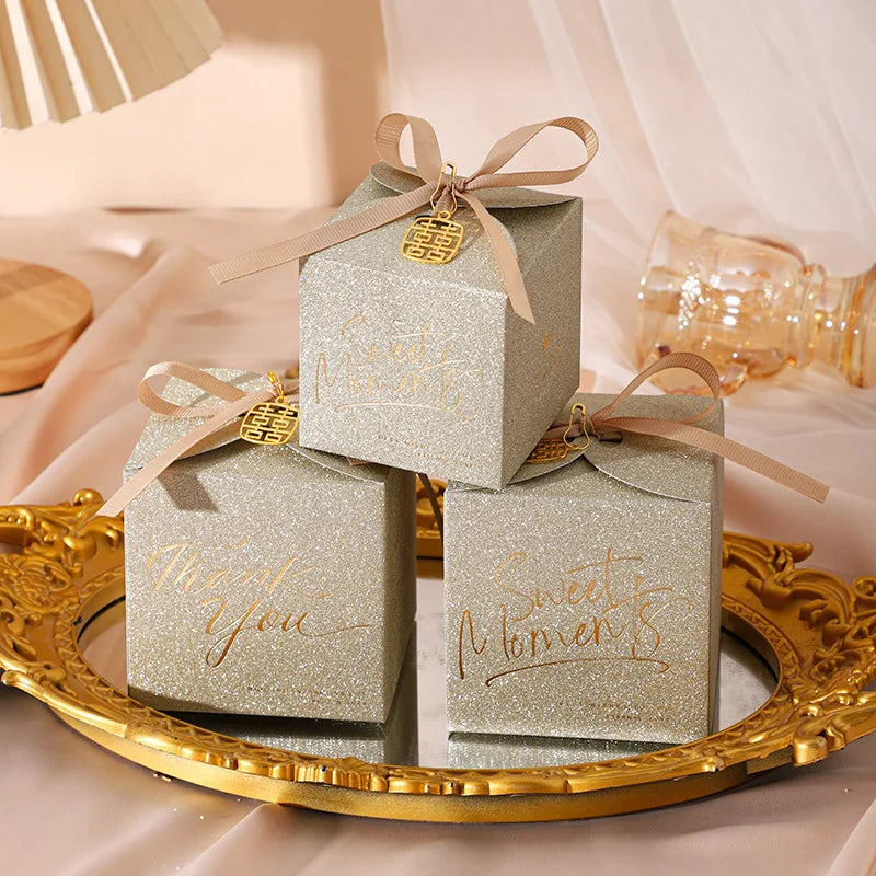 JUXINDA New European-style Wedding Candy Boxes: Niche and High-End Candy Gift Boxes & Wedding Candy Bags MegaBDM