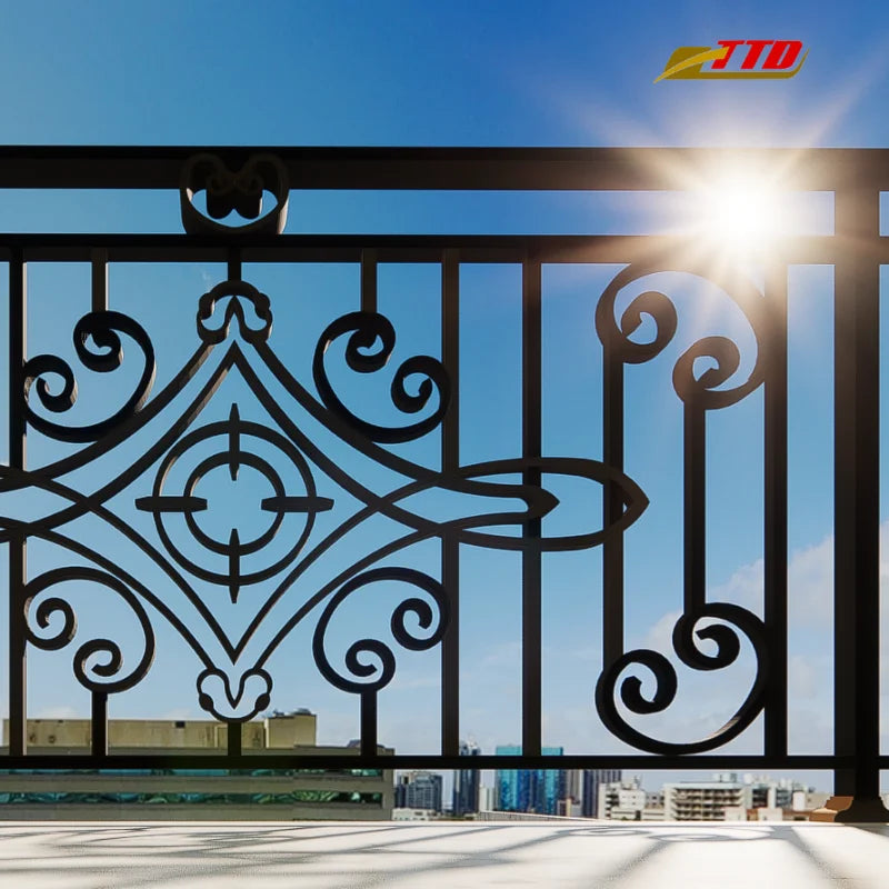 Timeless Wrought Iron & Steel Balcony Railings Modern Custom Designs with Anti-Corrosion Finish for Villas and Apartments