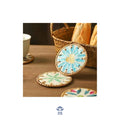 Modern Design Mother of Pearl Rattan round Placemats Floral Pattern Wedding Decoration Kitchen Accessories 2025/MS HANI