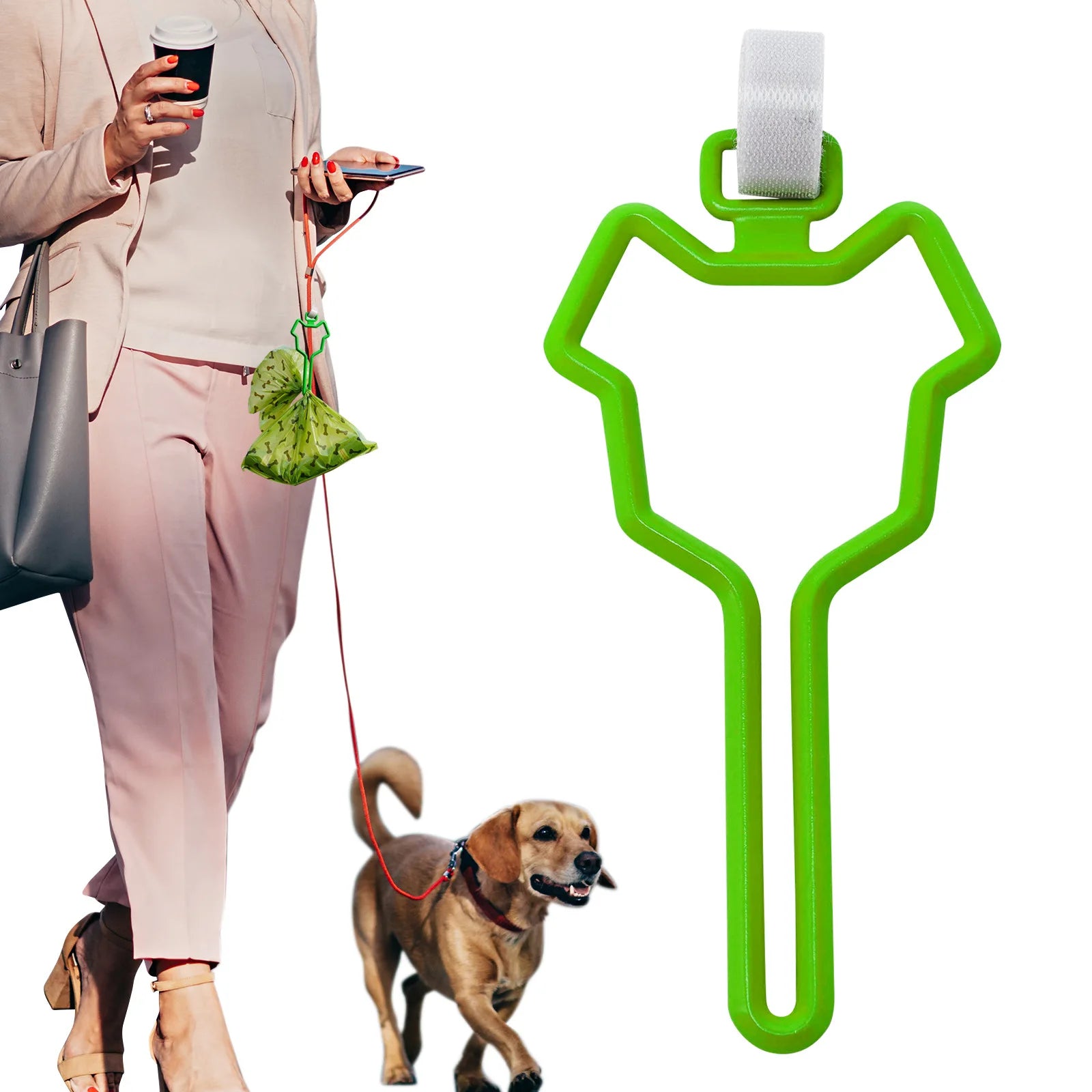 Durable Hands-Free Dog Poop Bag Holder Dispenser Portable Pet Waste Bag Clip