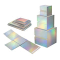 Custom Wholesale in Stock Laser Paper Magnetic Closure Packaging Folding Holographic Folding Gift Box