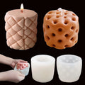 Round Soft Sofa Silicone Candle Mold for Candle Making 3D Round Stool Sofa Silicone Mold for Soy Wax Candle Soap