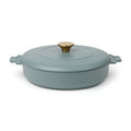Customizable 2.5L Cast Iron Mount Heritage Brazier Elegant Casseroles for Outdoor Cooking