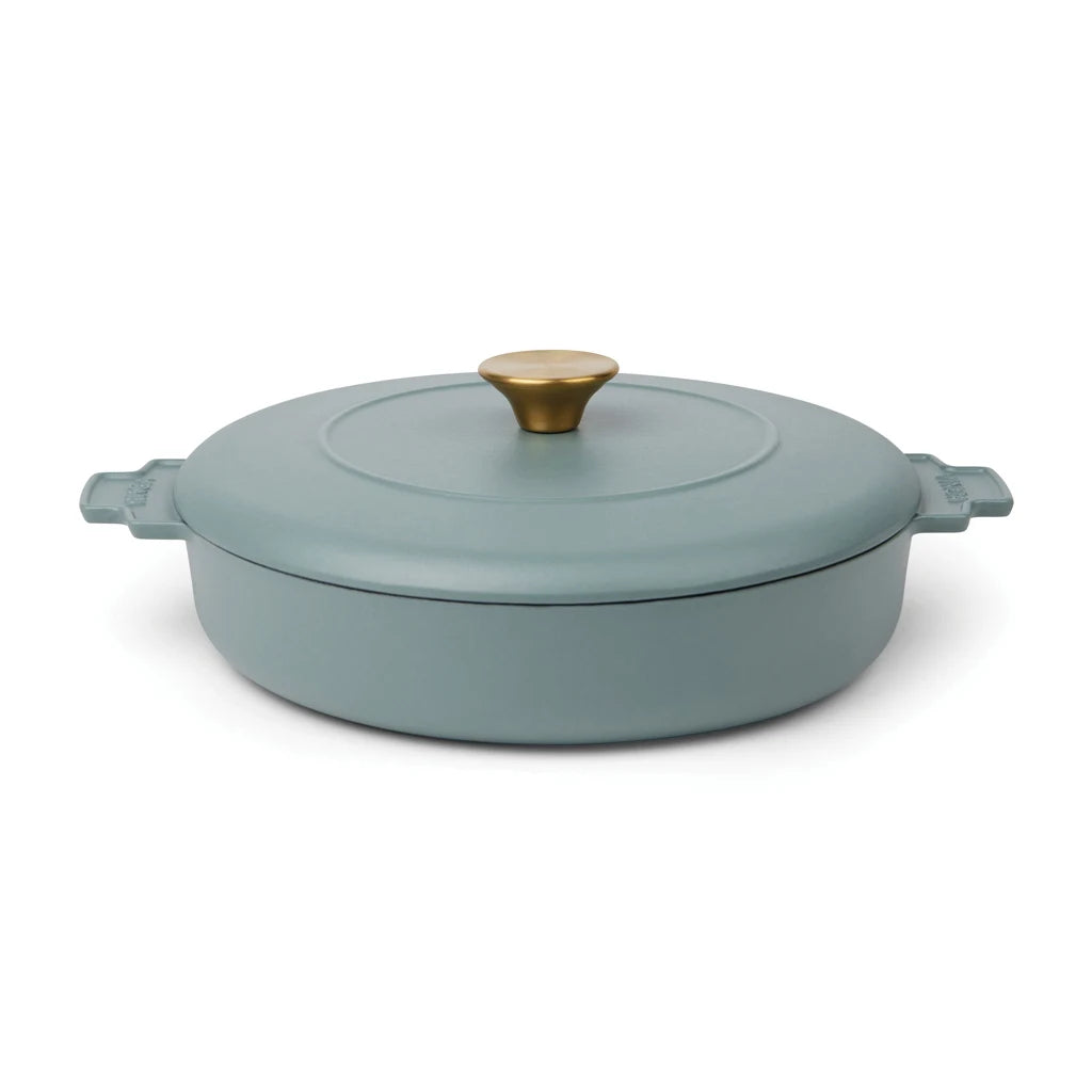 Customizable 2.5L Cast Iron Mount Heritage Brazier Elegant Casseroles for Outdoor Cooking