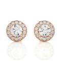 0.99Ct Lab Grown Round Brilliant Cut Color E Diamond Earrings Studs IGI Certified 14K Solid Gold Classic Style Indian Exporter