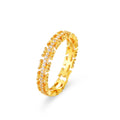 Wholesale Fashion OEM ODM S925 Sterling Silver 6A Round Zircons Rhodium Jewelry Gold Plated Rings for Women Industry Factory MegaBDM