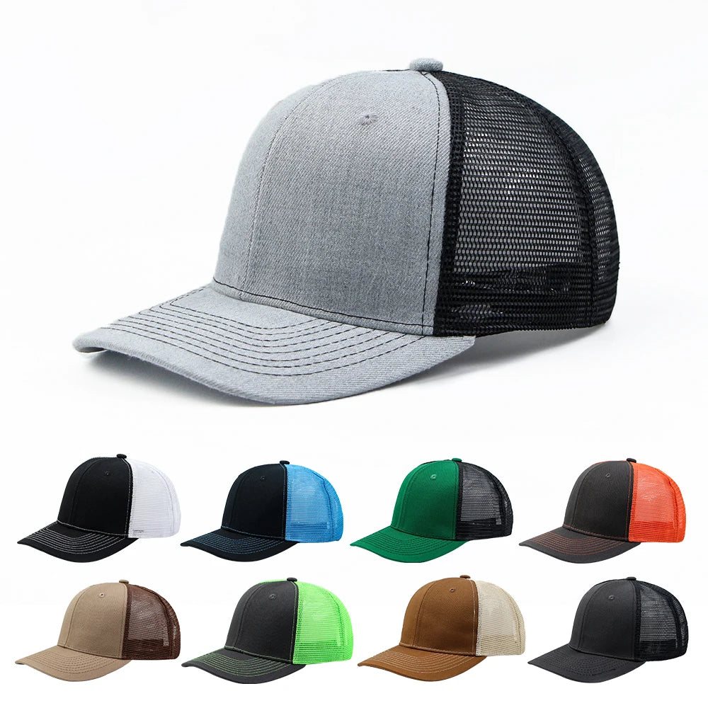 Custom Gorras Baseball Cap Outdoor Sport Mesh Cap Plain Blank Richardson 112 Trucker Hats