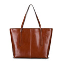 2022 New Women's PU One-Shoulder Handbag Oblique Cross Bag Tote Large-Capacity Simple European American Retro Style
