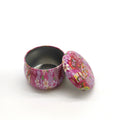 Round Tin Box Tin Candle Jars Wholesale Decorative Floral Luxury Large Custom Print Empty Metal 4.4oz Empty Candle Jars