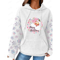 2025 New Style Women's Cartoon Pattern Front Long-Sleeve Hoodies Waffle Fabric Breathable Design for European American Markets