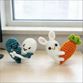 Handmade Crocheted Plush Toy Hugging Couple with Heart Emotional Support Desktop Ornament Holiday Gift