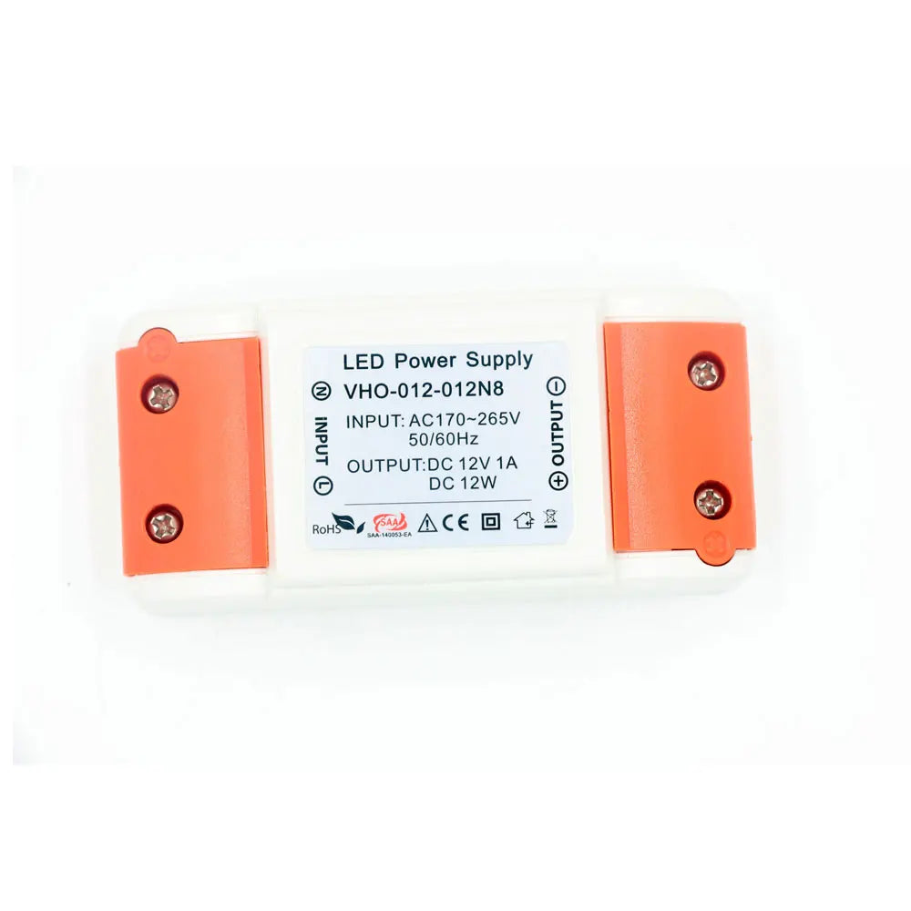 12W 12V Indoor Plastic Case LED Constant Voltage Power Supply CE Certified Analog Dimming LED Lighting Single AC-DC Energy
