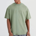 High Quality Wholesale Men 100% Cotton Boxy Fit T-Shirt for Men Drop-Shoulder Cropped Hem Print Vintage T Shirts Breathable OEM