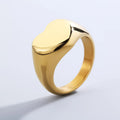 POP Jewelry Gold Plated Silver Plated Stainless Steel Mens Womens Ring Polished Heart Pattern Fashion Jewelry Team Gift MegaBDM