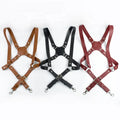 Deepeel XP127 Men's Heavy Duty 2.5cm Retro Underarm Hook Suspender for Men's Trousers Pants Side Clasp