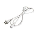 1.5 Meter 2 Pin Cable Europe Standard Power Plug Cord White EU Plug Wire US Extension Cable with Switch Button