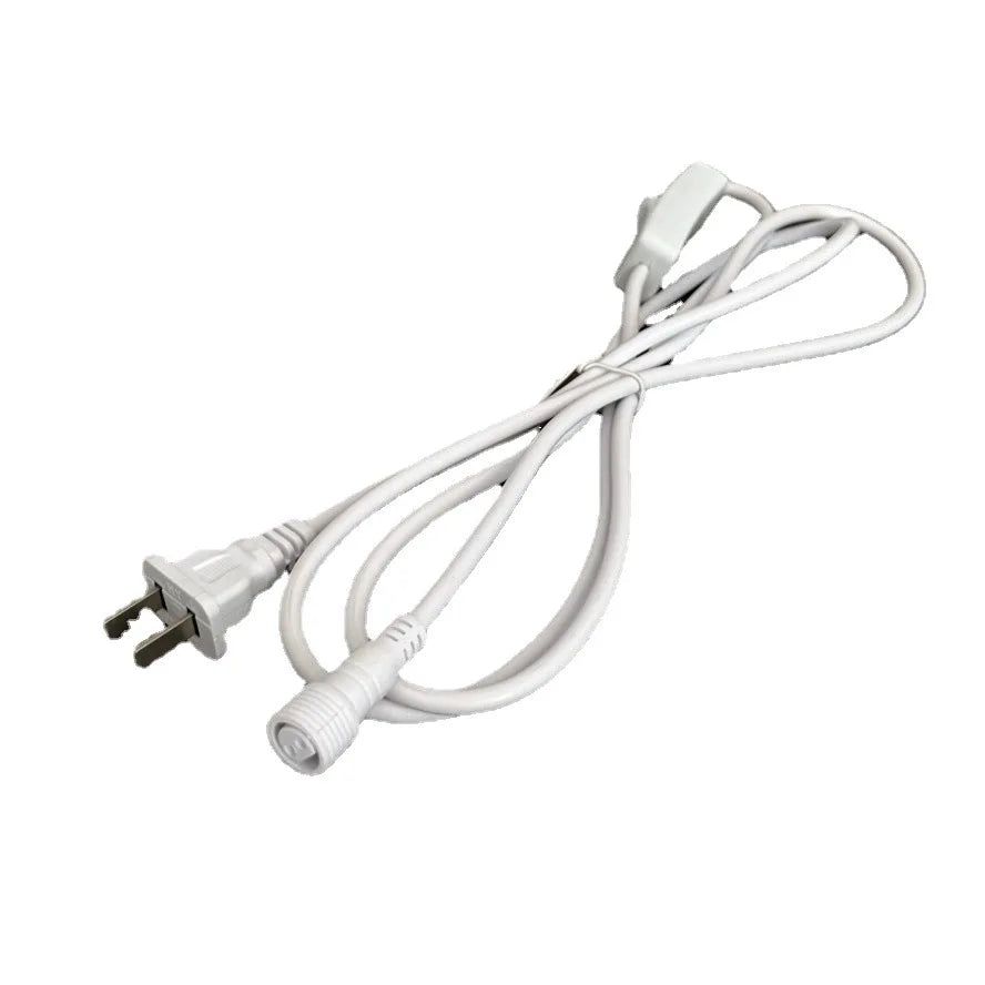 1.5 Meter 2 Pin Cable Europe Standard Power Plug Cord White EU Plug Wire US Extension Cable with Switch Button