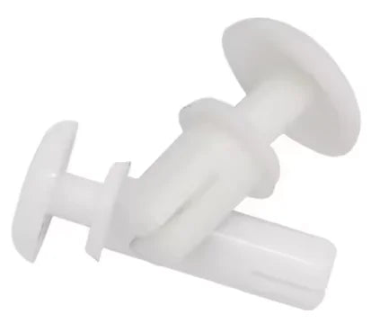 White R Type Nylon Rivets Heat Resistant Class 8 2.0mm Diameter 10mm Length Snap Button Nail Rivets