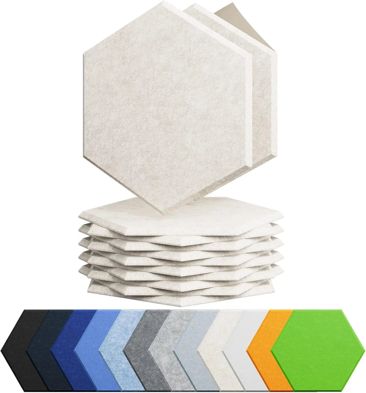 Hexagonal Acoustic Panel CATILAN PET Sound-absorption Panels High NRC 0.85 Custom Shape Class a and Class B Flame Retardancy MegaBDM