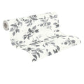Made in Germany Modern Hotel Bathroom Wallpaper Rolls Floral White Black Grey Silver Non Woven 10.05x0.53m Highly Wash-Resistant