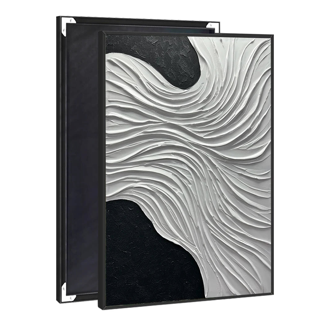 UNIART Modern Ethereal Abstract Wall Art Decor Thick Oil Hand-Painted Canvas for Hotel Project Indoor Fluid Texture Painting