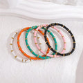 Hot Sale Multi Colors Oil Drop Tarnish Free  Enamel Bangle Stainless Steel Waterproof Jewelry Colorful Bamboo Bone Cuff Bangles