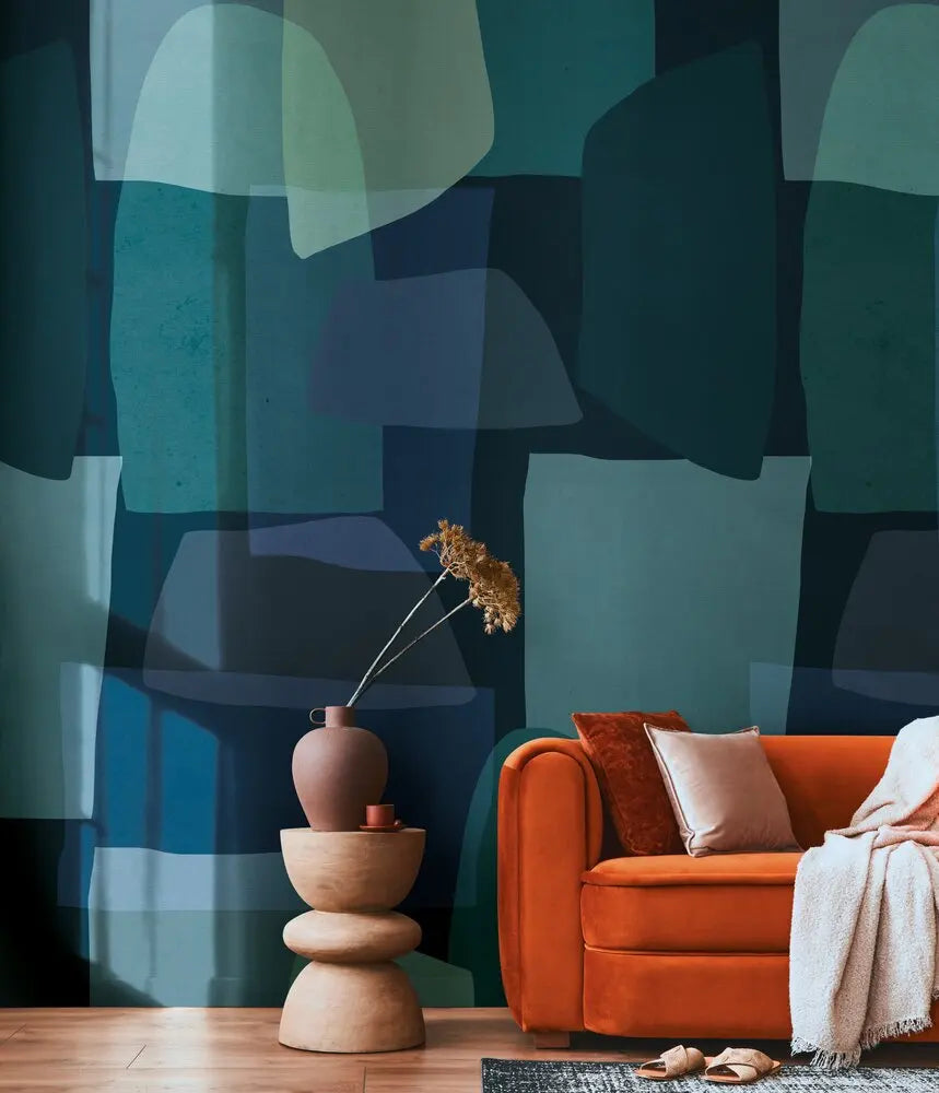Made in Germany Photo Wallpaper Murals Graphic Blue Green Black Non Woven Vinyl Wall Mural Home Decoration Bulk - 159 x 280 m