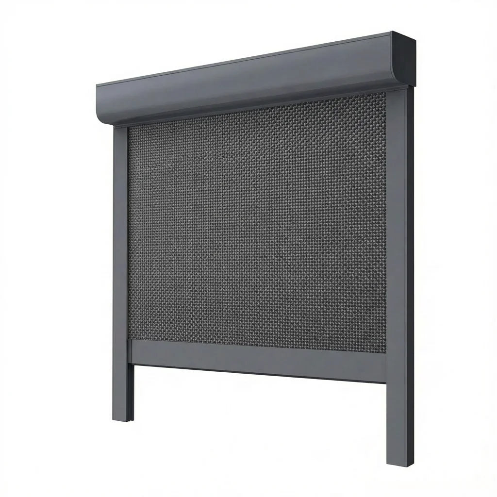 ZSTARR Customized Size Balcony Patio Sun Shading Motorized Waterproof Zip Track Outdoor Curtain Roller Blinds Shade