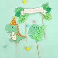 Dinosaur Cake Topper Decorating Cupcake Toppers Fruit Picks Bamboo Toothpicks Boys Birthday Party Set