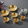 Wholesale Gold Silver 304 Stainless Steel Condiment Seasoning Serving Dishes Sauce Dipping Bowls for Home Restaurants