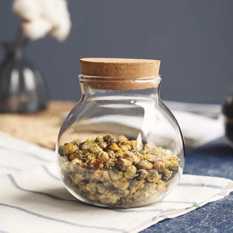 JUXINDA High Borosilicate Glass Storage Containers with a Capacity Are Suitable for Storing Kitchen Items Dried Fruits Food MegaBDM