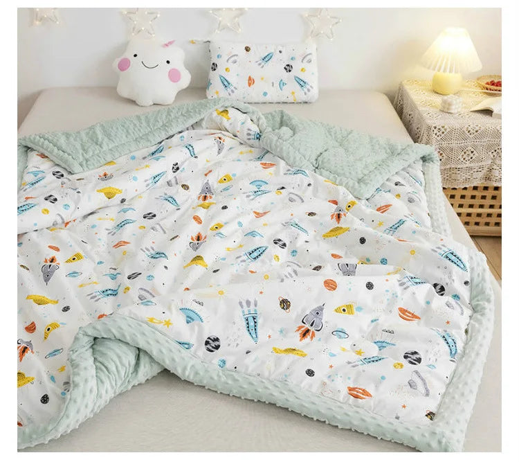 Comforter Ultra Soft All Season Bedding Luxury Printed Bean Filled Quilt