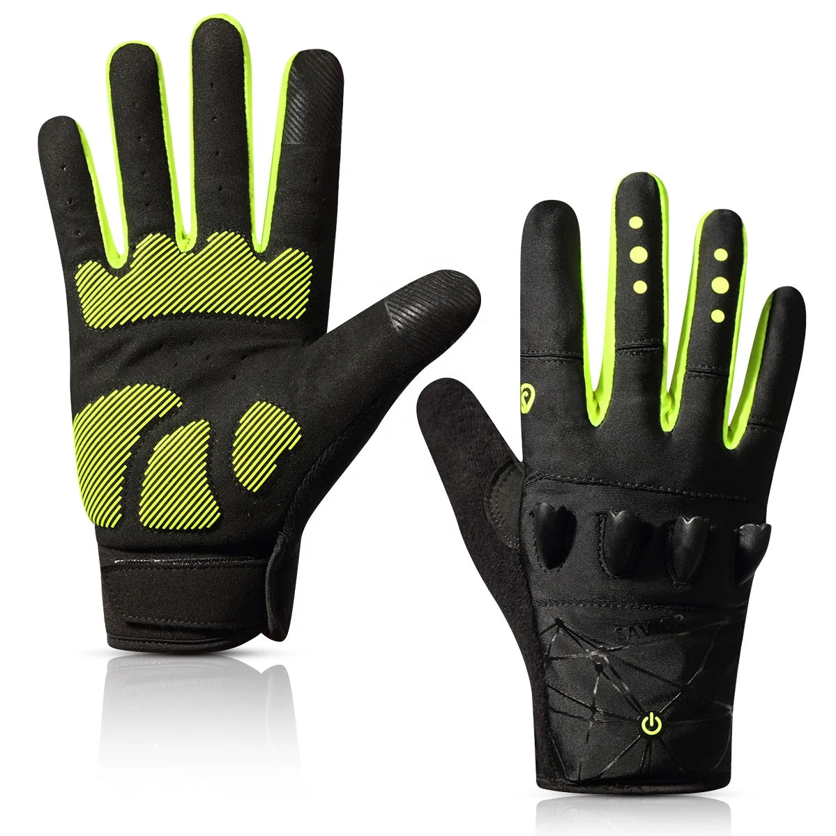 SAVIOR Outdoor Fishing Riding Hand Led Light Gloves Skin RejuvenationLED Flashlight Gloves Lighting Gloves