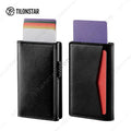 TILONSTAR TG305 Custom Minimalist Pop up Wallet RFID Safe Slide Business Credit Card Holder for Mens