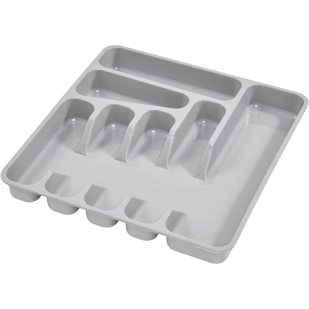 Cutlery organizer tray 39.5 x 37 x 5 Nordic grey