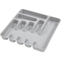 Cutlery organizer tray 39.5 x 37 x 5 Nordic grey