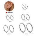 HOVANCI Handpolish Small Hoop Everyday Earrings for Multiple Piercings Stainless Steel Non Tarnish Huggie Hoop Earrings Kids