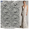 YX1229 Quick and Easy Custom Color 120g Woven Mesh Net Lace Fabric Cheap Polyester Mesh Wedding Chantilly Lace Fabric MegaBDM