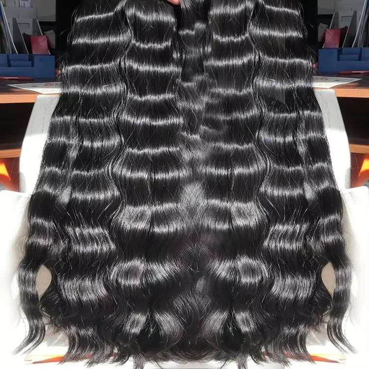 New Year Sale Raw Virgin Cuticle Aligned 100% Human Hair Perruque Double Drawn Vietnamese Hair Deep Wave Hair Bundles
