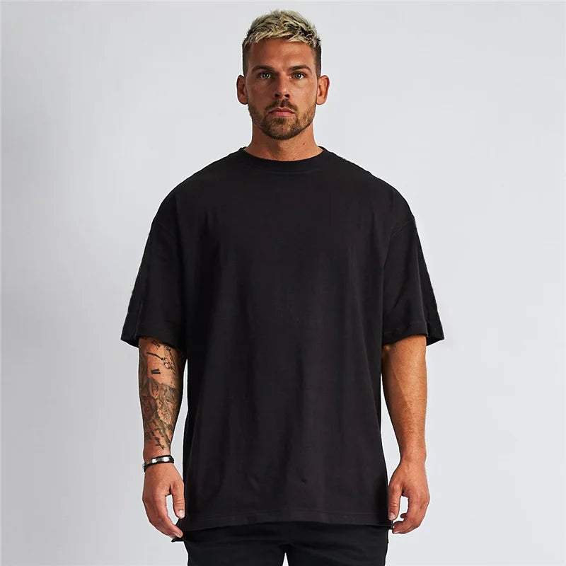 Wholesale Wash Oversized Tshirt 250Gsm Heavyweight T Shirt for Men Custom Blank Vintage Men's Clothing  Men's T-Shirts T Shirt