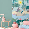 Germany Made Photo Wallpaper Murals for Kids' Room Living/Dining Room Floral Multicoloured Non Woven Sound-Absorbing